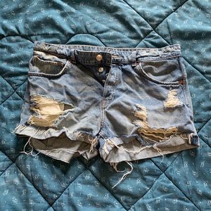 Distressed Short Shorts
